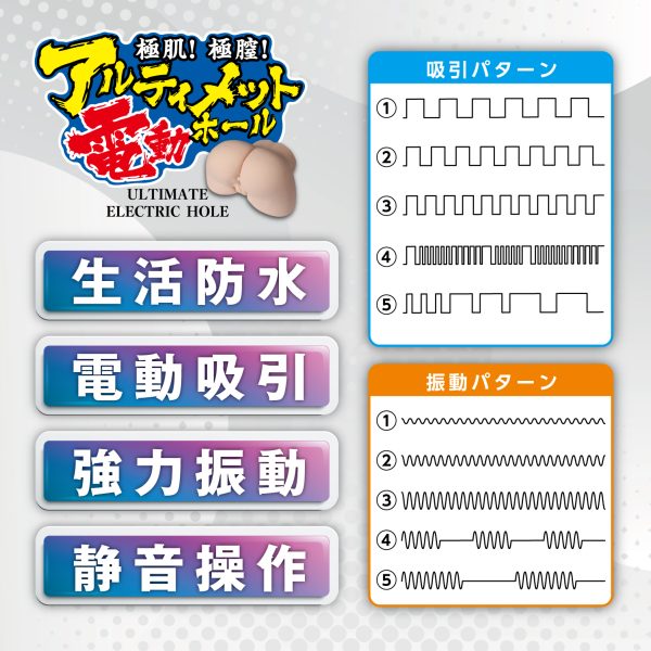 極肌！極膣!アルティメット電動ホール_8.9kg［生活防水］［電動吸引］ - 画像 (5)